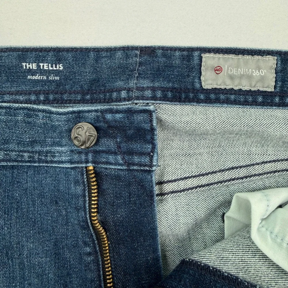 AG Adriano Goldschmied The Tellis Modern Slim Jeans Mens 36X3 Denim Flaw pic 5